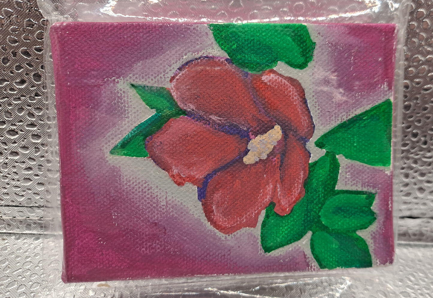 Tiny Flower Paintings- 4x4 Inches!