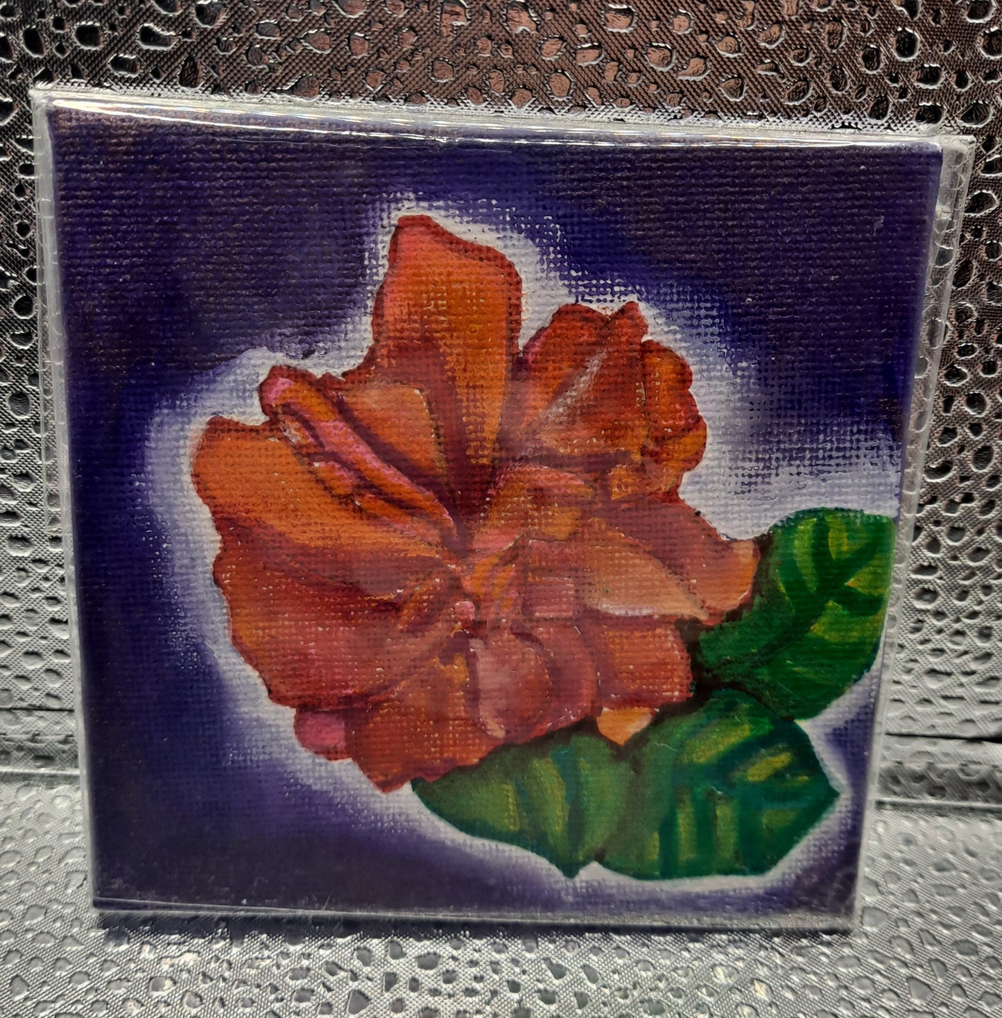 Tiny Flower Paintings- 4x4 Inches!