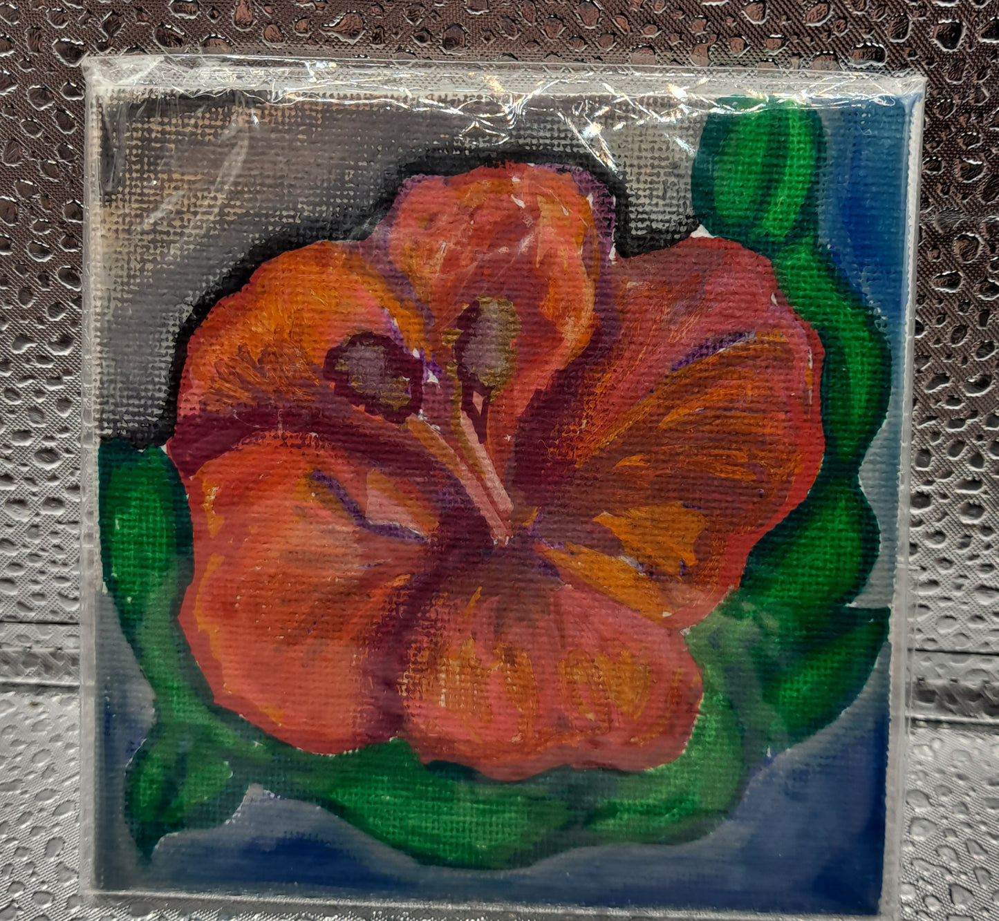 Tiny Flower Paintings- 4x4 Inches!