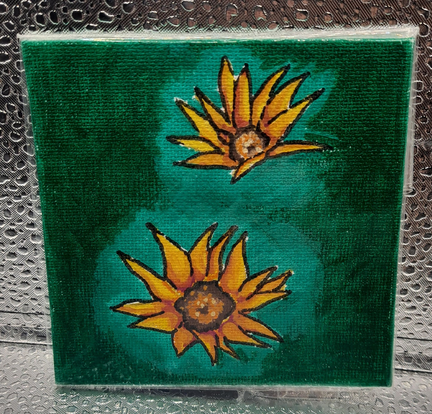 Tiny Flower Paintings- 4x4 Inches!