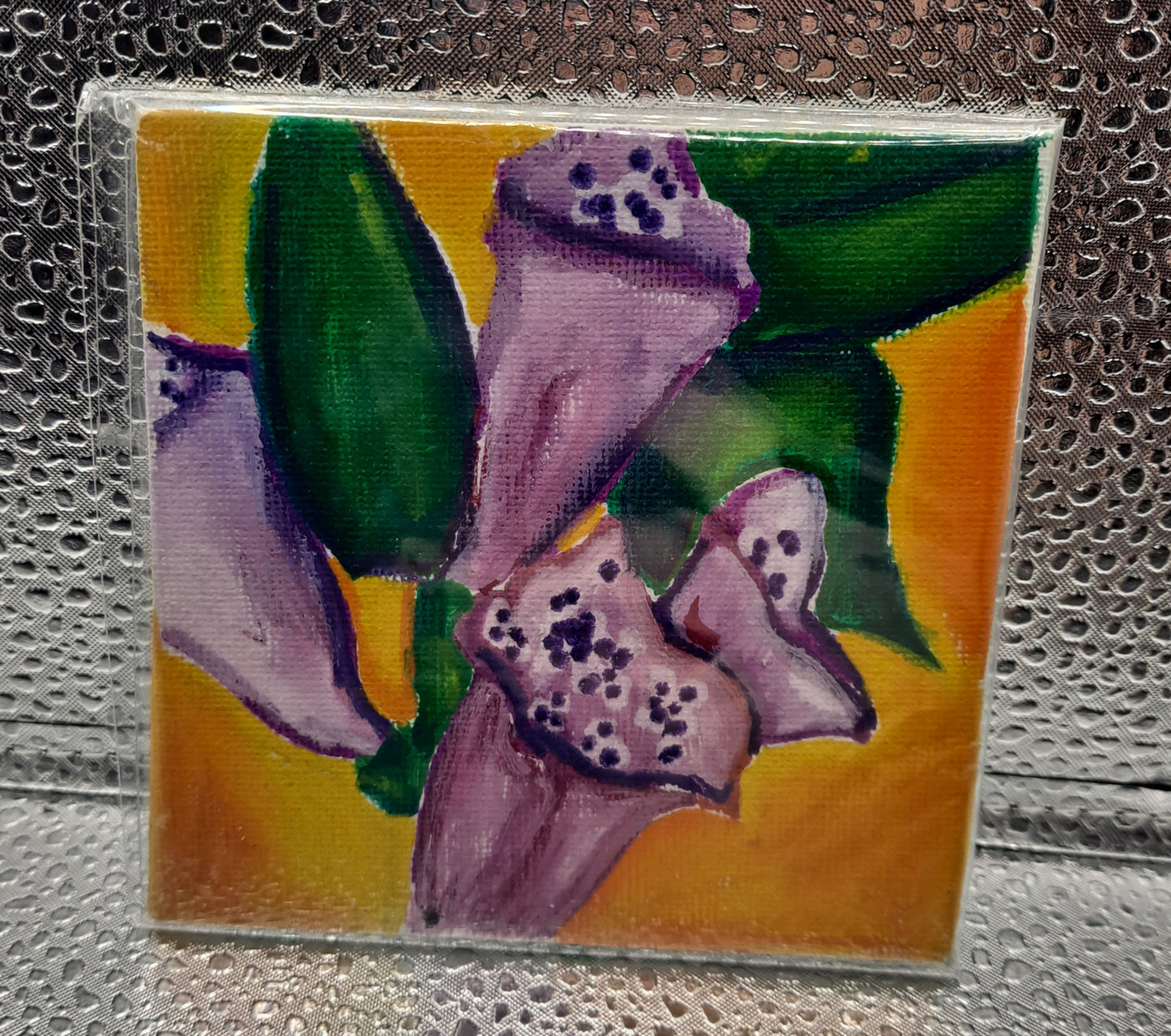 Tiny Flower Paintings- 4x4 Inches!